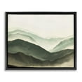 thumbnail image 3 of Stupell Industries Misty Mountain Range Atmospheric Landscape Watercolor Painting Jet Black Framed Floating Canvas Wall Art, 24x30, by JJ Design House LLC, 3 of 5