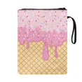 thumbnail image 2 of HELLHERO Book Club Gifts Paperback Book Cover with Washable Zipper Polyester for Women Office Protector Wrap Bag Waterproof 8.66 x 11.42 Sprinkle Waffle, 2 of 8