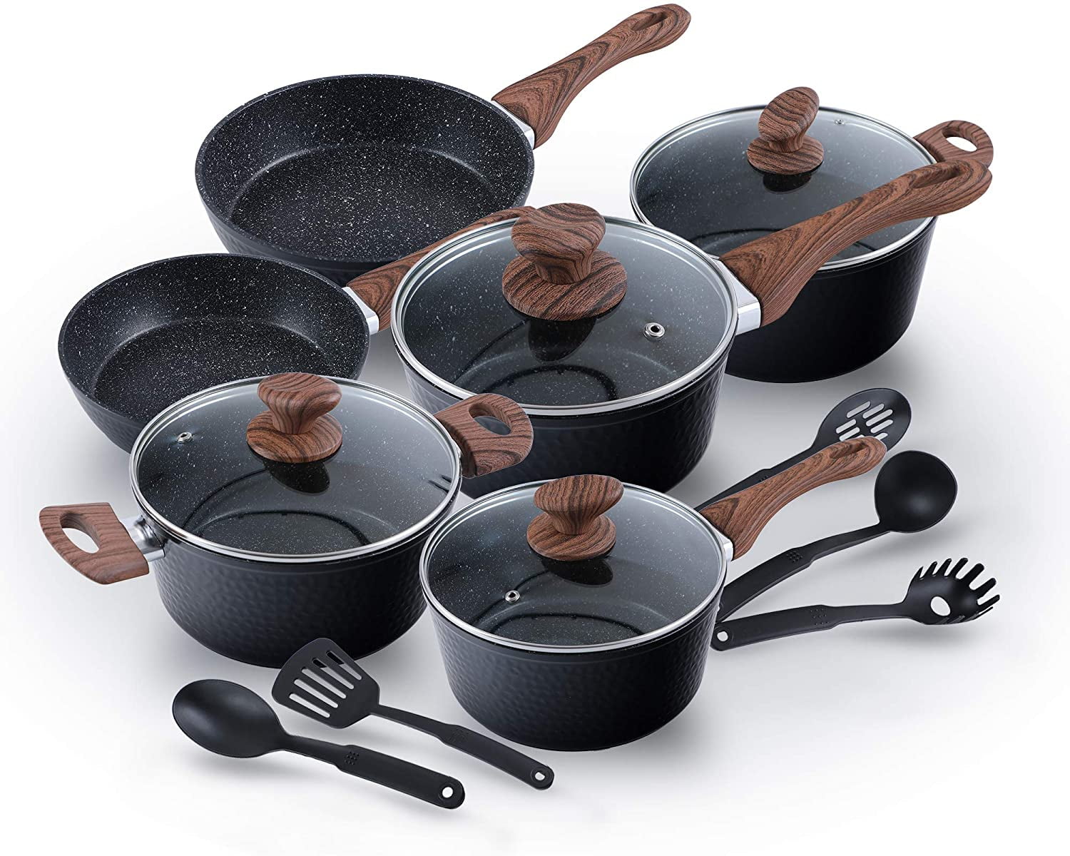 MF Studio Good Grip Non Stick Cookware  Set  Kitchen  Pots 