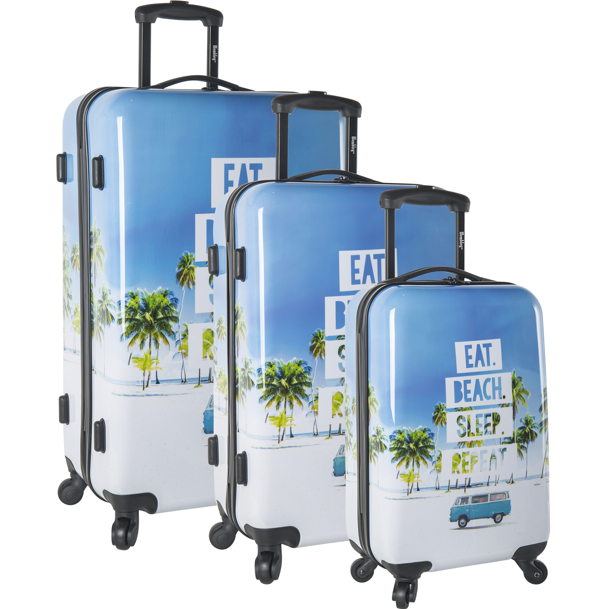 Wembley 3 Piece Hardside Spinner Luggage Set