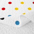 thumbnail image 5 of Erosebridal Rainbow Dot Quilt King,Multicolor Mini Polka King Coverlet Set For Girls,3-Piece, 5 of 7