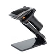 thumbnail image 1 of HS25L Handheld 1D/2D/QR Barcode Scanner with Foldable Stand - USB Wired, 300 Scans/sec High-Speed Precise Decoding, Offline Storage for 100,000 Barcodes, Hands-Free Scanning, ABS Material, Black -, 1 of 7