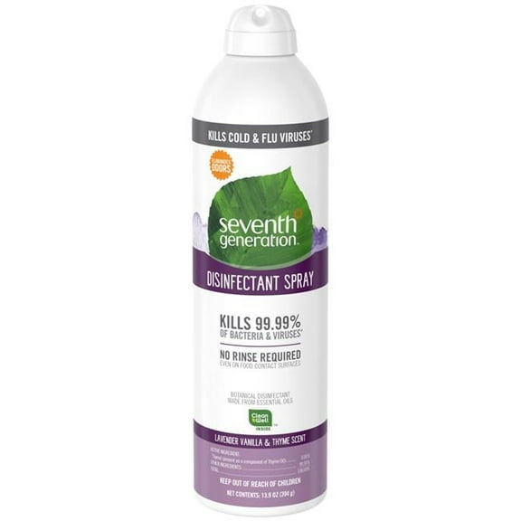 Sev  Seventh Generation Disinfectant Aerosol Sprays, Eucalyptus & Spearmint & Thyme, 13.9 oz, Spray Bottle