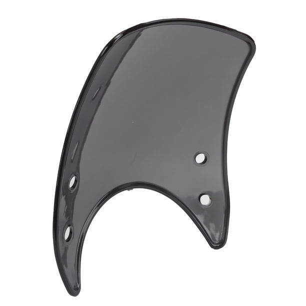 Parabrisas de motocicleta de estilo vintage para faros delanteros de 5 a 7 pulgadas Material de PC Gris