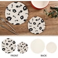 thumbnail image 3 of SKYSONIC Cat Paw Fish Bone Pot Holders Trivets, 2 Pcs Heat Resistant Trivets,Kitten Footprint Cotton Thread Weave Mats for Hot Pads Pans Pot Bowl Teapot for Kitchen Decor, 3 of 7