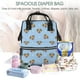 thumbnail image 5 of Easygdp Terrier para Bolsa de Bebé de Gran Capacidad con Múltiples Bolsillos, Bolsa de Pañales para Padres, Bolsa de Viaje Organizada y Elegante, 5 of 6