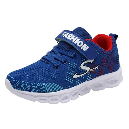Siilsaa Shoes for Toddler Girls Kids Sneakers for Boys Running Shoes Lightweight Sport Blue 15-15.5 Years