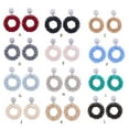 thumbnail image 3 of Pendientes colgantes elegantes hechos a mano para mujer Sonducket azul turquesa, 3 of 6