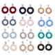 thumbnail image 3 of Pendientes colgantes elegantes hechos a mano para mujer Sonducket azul turquesa, 3 of 6