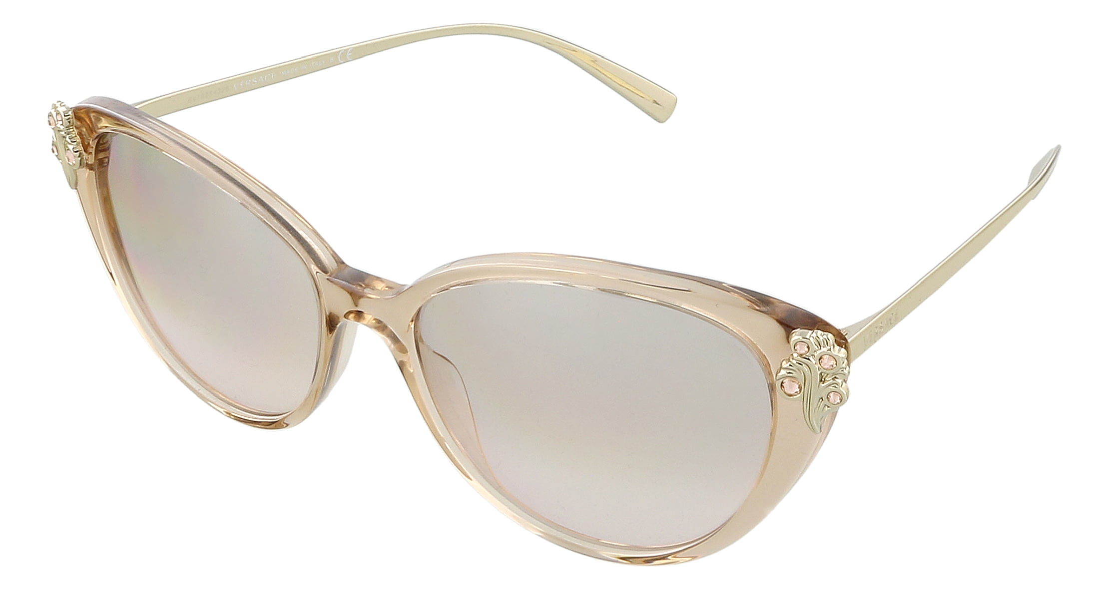 Versace 0VE4351B 52158Z Clear Brown Cat Eye Sunglasses Versace 0VE4351B 52158Z Clear Brown Cat Eye Sunglasses