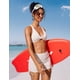 thumbnail image 3 of Top de Bikini CRZ YOGA con Frente Torcido y Tirantes Cruzados Blanco Talle Grande, 3 of 5