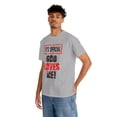 thumbnail image 4 of DJH Apparel | It's Official: God Loves Me Christian Unisex Cotton T-shirt, 4 of 7