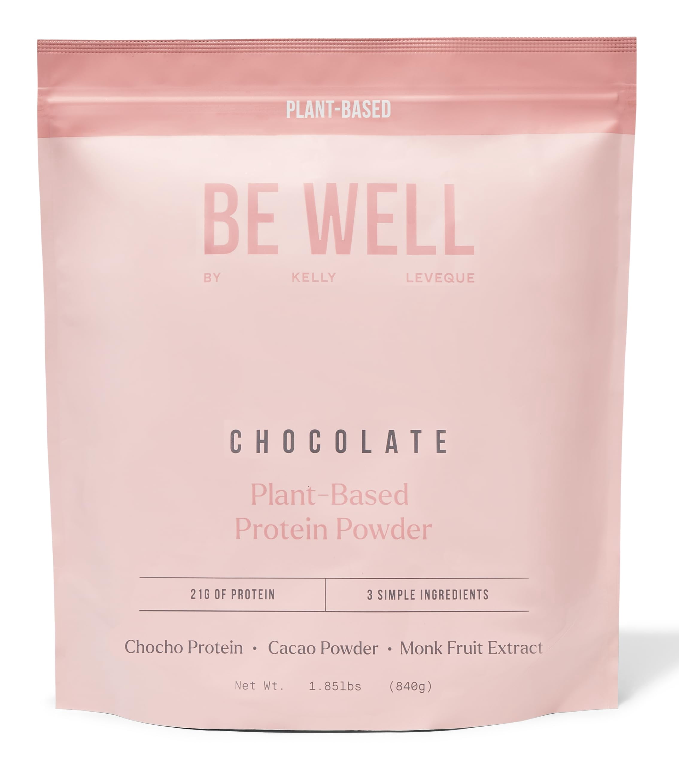 Be Well By Kelly Chocolate Plant-Based Protein Powder, Vegan 21G of ...