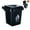 Black, variant on Mini Steel Cigarette Ashtray with Lid, Trash Can Design,Space Saving Ashtray Wall Mount Home Decors Bucket For Home Office, Bathroom Living Room Use Decorative Wall Ashes Tray