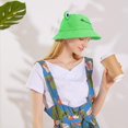 thumbnail image 4 of Cartoon Frog Bucket Sun Hat, Unisex Bucket Hat Outdoor Foldable Summer Hat, 4 of 4