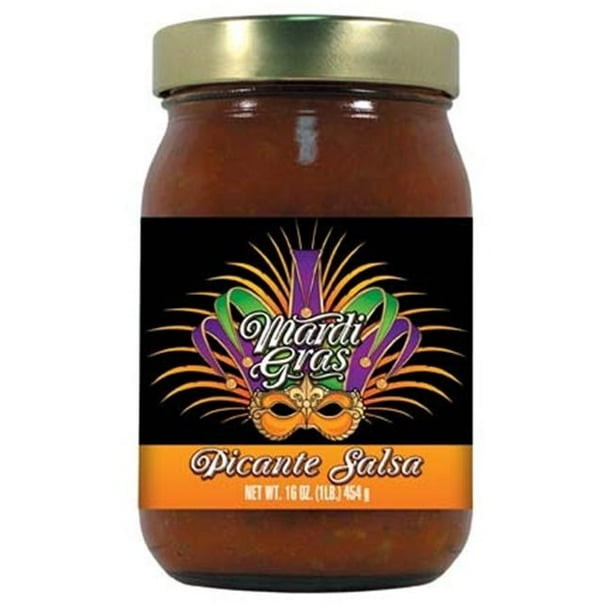Hot Sauce Harrys MG1186 HSH Mardi Gras Picante Salsa 16oz