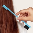 thumbnail image 3 of Pincel de maquillaje de doble cabezal, pincel para teñir el cabello, pincel para cejas, pestañas, pelucas, modificación de cabello roto, herramientas de belleza, 3 of 5