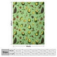 thumbnail image 4 of ARISTURING  Cute Avocados Throw Blanket 50x40 inch, Cartoon Green Avocado Cozy Plush Warm Lightweight Travel Blankets for Bedroom Living Rooms Sofa Beds Office, 4 of 6