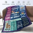 thumbnail image 5 of Yibo Book Lovers Gifts Blanket Flannel Soft and Comfortable Anti-static Bed Sofa Blanket, 5 of 7