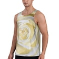 thumbnail image 2 of Xecao White Rose Men's Tank Top Workout Quick Dry Sleeveless Gym Jogging Muscle Shirts Summer Swim Beach Tops, 2 of 9