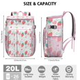 thumbnail image 3 of Cooler Backpack Portable Backpack Coolers for Men & Women,Strawberry Drink Beverage Beer Bag Cooler for Road Trips, 3 of 6
