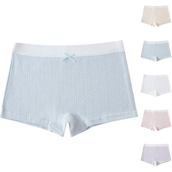 Bxsruta Girls 4-13 Years Boyshorts Underwear Soft Breathable Stretchy Everyday Wear