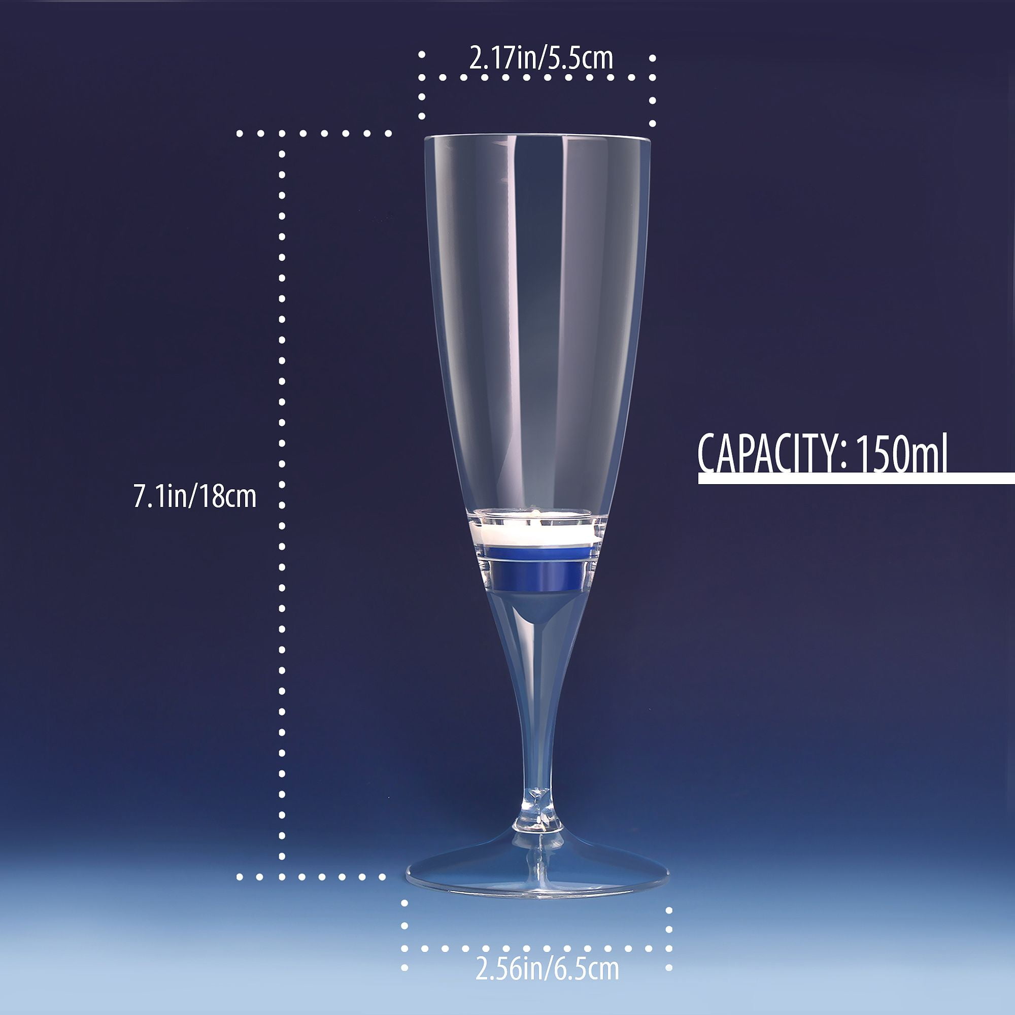 light up champagne glasses