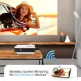 thumbnail image 2 of Bundle - Vankyo Leisure 3W PRO Native 720P Wireless Mini Projector with Tripod, 2 of 9
