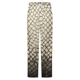 thumbnail image 5 of Beige Snakeskin Textured Background Winter Female Pants Flannel High Waist Women Pants Lady Warm Straight Leg Plush Trousers, 5 of 7