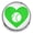 Green, variant on Snap Jewelry 18MM Orange Baseball Heart Ginger Charm Button