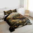 thumbnail image 3 of Castle Fairy Jungle Animal Deer Owl Bedding Comforter Set 2pcs for Female Men Adults,Rustic Woodland Cabin Twin Comforter Sets Microfiber,Vintage Cottage Aesthetic Breathable Bedding Set, 3 of 8