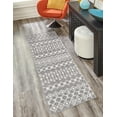 thumbnail image 2 of Rugs.com Moroccan Trellis Collection Rug – 12 Ft Runner Gray Medium Rug Perfect For Hallways, Entryways, 2 of 7