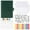 Dark Green, variant on Green Budget Planner Binder, 5.1" x 7.4", Zipper Pouches, All In One Expense Sheets for Household Budgeting, Savings Tracking, Financial Goal Setting, Ideal for Home, Office