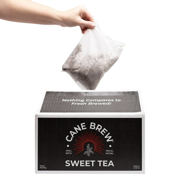 Cane Brew Sweet Tea – Southern Black Iced Teas, 16 Half Gallon Bags