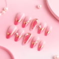 thumbnail image 5 of Yoyauz 24 Valentine's Day Medium Pressure Nail Fake Nail with Love Design Fake Nail Valentine's Day Cute Female Girlfriend Gift, 5 of 9