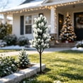 thumbnail image 7 of Hyknon Christmas Artificial Flowers with Ground Stake, UV Resistant Fake Flowers, Fade Resistant Realistic Fake Plants, Weatherproof Faux Greenery Bushes Tree for Garden Yard Porch Patio Decor 22.8", 7 of 7