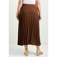 thumbnail image 2 of June & Vie Women's Plus Size Pleated Midi Skirt, 2 of 3