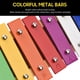 thumbnail image 3 of Glockenspiel Irfora Xilófono Glockenspiel de 15 notas, Base de madera, barras de aluminio coloridas con 2 mazos, instrumento Musical educativo, regalo de percusión Irfora Glockenspiel, 3 of 5
