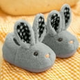 thumbnail image 5 of Ccpelsie Girls Boys Slippers No-Slip Slippers Soft Rubber Sole House Shoes for Bedroom Indoor Outdoor (Toddler/Little/Big Kid)(Grey,10), 5 of 7