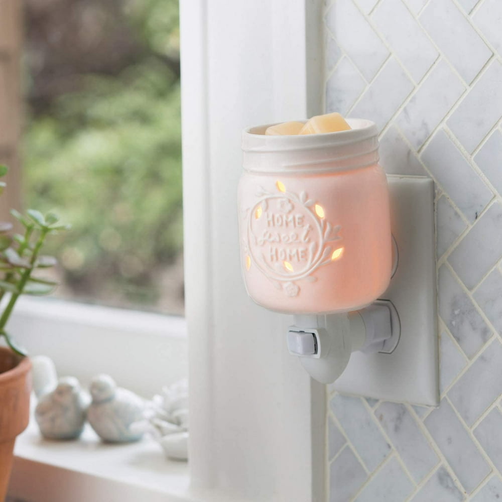 Candle Warmers Etc Pluggable Fragrance Warmer, Mason Jar
