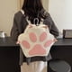 thumbnail image 3 of Mochila Dibujos Animados Estética Pata Gato Cuero PU Con Correas Ajustables para Niñas Adolescentes, 3 of 9