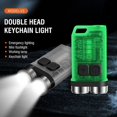 thumbnail image 3 of Mini Linterna LED, Linterna Llavero de 900 Lúmenes con Lámpara UV, 10 Modos, Base Magnética, IP65 a Prueba de Agua, para Acampar al Aire Libre [Clase de eficiencia energética G] Verde, 3 of 5