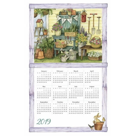 - 2019 Home Is Where the Heart Is 2019 Calendar Towel, Kitchen Towel by Willow Cre