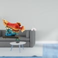 thumbnail image 2 of Estatua de arowana, escultura de de resina, estatuas de animales, base independiente, adorno de arte moderno, ideal para regalar, decorac, 2 of 8