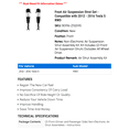 thumbnail image 2 of Front Air Suspension Strut Set - Compatible with 2012 - 2016 Tesla S RWD 2013 2014 2015, 2 of 2