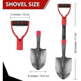 thumbnail image 2 of Small Shovel Garden Shovel for Digging Short Handled Round Shovel Survival Shovel for Car, 28 inches$$Garden & Patio, 2 of 11