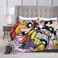 thumbnail image 4 of The Powerpuff Girls Bed Blanket Air Conditioner Quilt Ultra Soft Flannel Blanket All Season Fuzzy Blanket Reversible Fluffy Plush Blanket 60"X50", 4 of 8