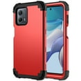 thumbnail image 6 of Cowithday Phone Case for Motorola Moto G 5G (2023)/Moto G Power 5G (2023), Dual Layer Heavy Duty Tough Rugged Shockproof Drop Protection Hybrid Cover for Moto G 5G 2023/G Power 2023 6.5", Red, 6 of 7