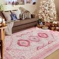 thumbnail image 7 of Ultrug Vintage Rugs Soft Accent Area Rug Boho Carpet for Bedroom Living Room Home Decor,4'x6',Pink, 7 of 7