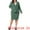 Army Green, variant on Women's Plus 2 Pcs Outfits Business Casual Suit Sets 1X Black